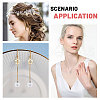 CHGCRAFT 10Pcs Screwable Alloy Transparent Glass Pendants GLAA-CA0001-61-7
