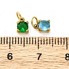 304 Stainless Steel Rhinestone Pendants STAS-E550-42G-3
