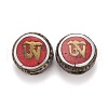 Handmade Tibetan Style Brass Beads TIBEB-K032-07B-02-1