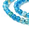 Natural Stripe Agate Beads Strands G-G581-4mm-05-3