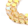 Electroplate Glass Beads Strands EGLA-C010-01A-HP03-3
