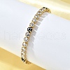 Brass Enamel Link & Charm Bracelets BJEW-Z094-02G-02A-2