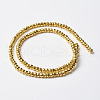 Non-magnetic Synthetic Hematite Beads Strands X-G-P262-29-3x4mm-G-2