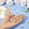  180Pcs 9 Colors Baking Painted Crackle Glass Beads DGLA-TA0001-06-5