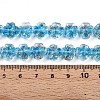 Luminous Handmade Gold Foil Glass Beads Strands FOIL-N029-01G-5