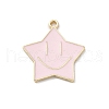 Alloy Enamel Pendants ENAM-F152-05G-03-1