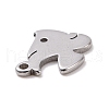 Non-Tarnish 304 Stainless Steel Charms STAS-G287-07P-3