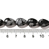 Natural Snowflake Obsidian Beads Strands G-I377-A28-5