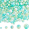 SOFPLATE 1830Pcs 5 Styles ABS Plastic Imitation Pearl Beads MACR-SP0001-03C-1