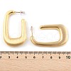 Rectangle Brass Stud Earrings for Women EJEW-U055-22G-3