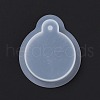 Flat Round Pendant Food Grade Silicone Molds DIY-D074-12-4