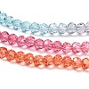 Transparent Painted Glass Beads Strands X1-DGLA-A034-T3mm-A11-4