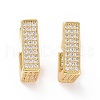 Cubic Zirconia Rectangle Stud Earrings EJEW-C008-22G-01-1