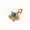 304 Stainless Steel Rhinestone Charms STAS-I331-26G-3