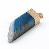 Natural Druzy Agate Pendants G-Q494-18-2