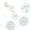 DELORIGIN 2Pcs Handmade Crochet Wool Yarn Lily of the Valley Car Hanging Decoration AJEW-DR0001-46-3