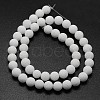 Natural White Jade Beads Strands G-D695-4mm-2