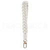 Handmade Macrame Cotton Threads Wrist Strap Pendant Decoration HJEW-JM02624-02-2