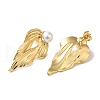 Rack Plating Brass Stud Earrings EJEW-B062-25G-2