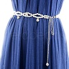Alloy & Plastic Imitation Pearl Beaded Belly Chains for Women WG270D6-08-1