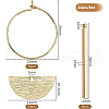 BENECREAT 24Pcs 3 Style Brass Pendant and Brass Hoop Earring Findings KK-BC0006-85-2