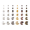 Brass Crimp Beads Covers KK-TA0007-81-2