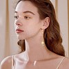 8 Pair 2 Color Flat Round Brass Micro Pave Cubic Zirconia Stud Earring Findings ZIRC-SZ0005-03-7