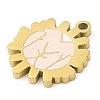 304 Stainless Steel Pendants STAS-F315-07G-03-2