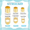 SUNNYCLUE Brass Tube Crimp Beads KK-SC0005-41-2