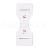 Folding Cherry Pattern Paper Jewlery Display Cards for Necklaces CDIS-T004-23-4