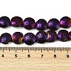 Electroplated Natural Lava Rock Beads Strands G-K388-01C-4
