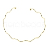 Ion Plating(IP) 304 Stainless Steel Cuff Necklaces NJEW-Z039-02G-1