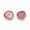 Natural Dyed Quartz Pendants G-P399-B06-2