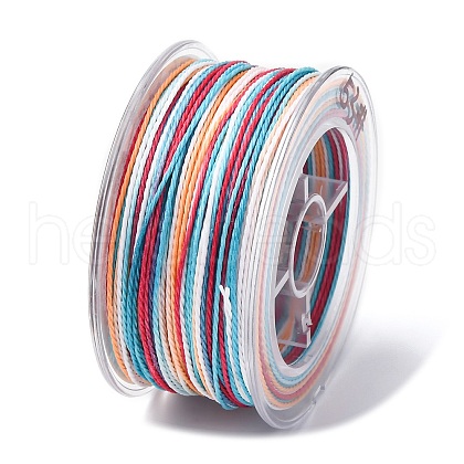 Segment Dyed Waxed Polyester Cord YC-C003-02C-1