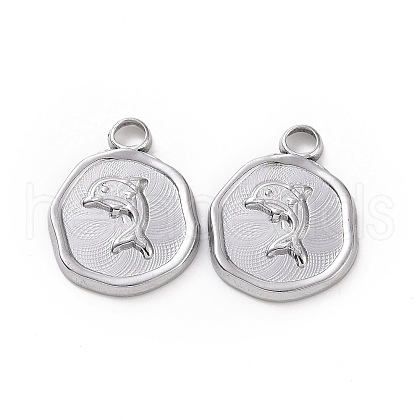 Non-Tarnish 304 Stainless Steel Pendants STAS-C003-04P-1