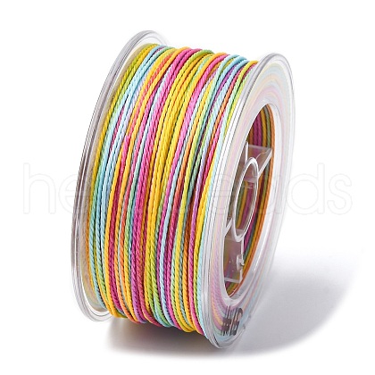 Segment Dyed Waxed Polyester Cord YC-C003-02A-1