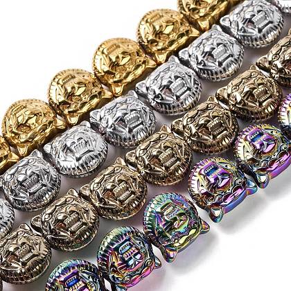 Electroplated Synthetic Non-magnetic Hematite Beads Strands G-Q174-04-1