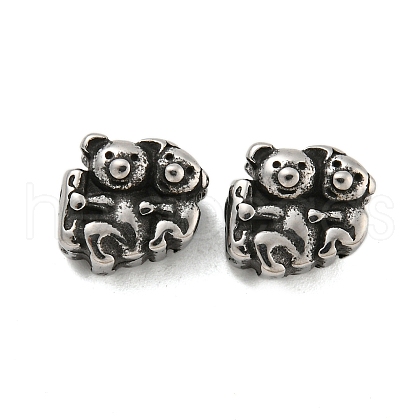 Animal 304 Stainless Steel Beads STAS-E214-11AS-04-1