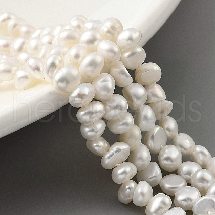 Natural Cultured Freshwater Pearl Beads Strands PEAR-A006-02A-1
