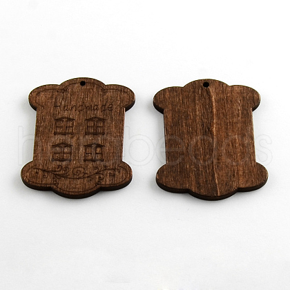 Dyed Rectangle Wood Pendants WOOD-R240-11-1