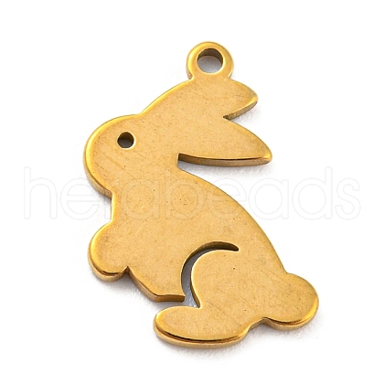 304 Stainless Steel Pendants STAS-Q306-02G-A-1