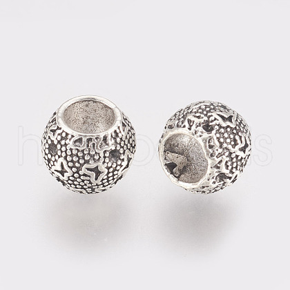 Alloy European Beads MPDL-L016-04AS-1