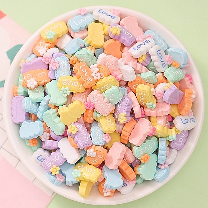 Opaque Resin Cabochons RESI-K027-23-1