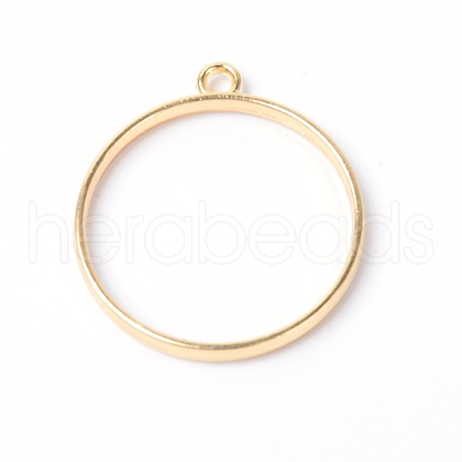 Zinc Alloy Open Back Bezel Pendants PALLOY-WH0082-39-1