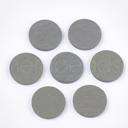 Painted Poplar Wood Cabochons WOOD-T021-29C-1