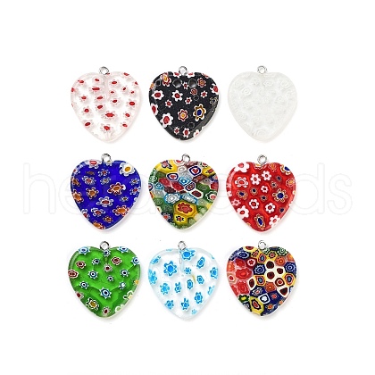 Millefiori Glass Pendants G23CD011-1