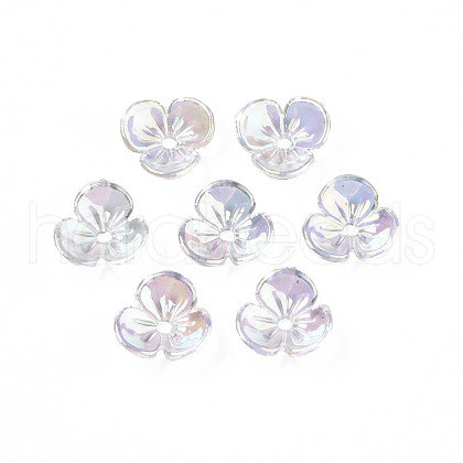 Transparent Acrylic Bead Caps TACR-Q273-04-1