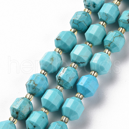 Synthetic Turquoise Beads Strands G-S362-088B-1