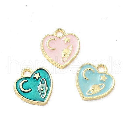 Alloy Enamel Pendants ENAM-E004-06LG-1