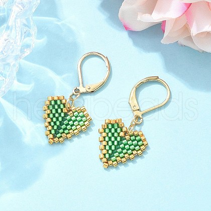 304 Stainless Steel Leverback Earrings for Women EJEW-MZ00408-05-1